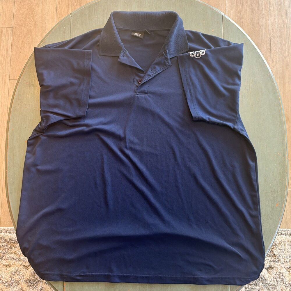 Akwa Classic Men’s Navy Blue Performance Polo Shirt Size 3XL Made In USA